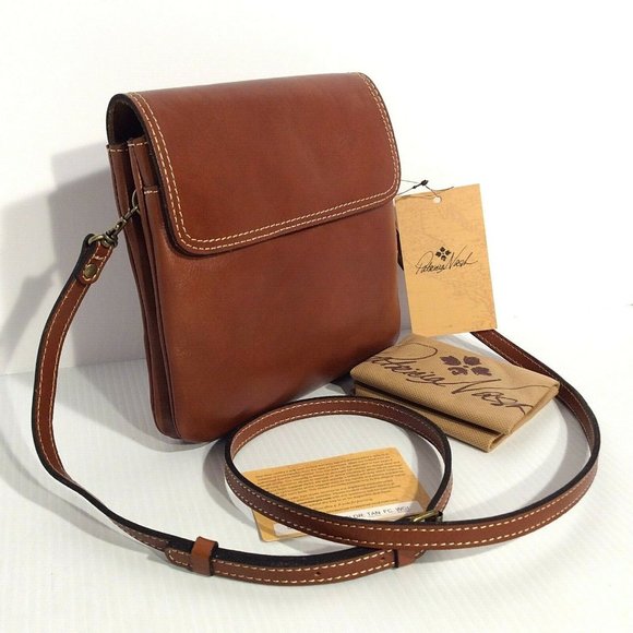 Patricia Nash Balluri Tan Leather Crossbody NWT